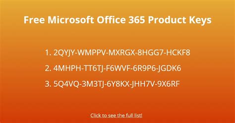 office 365 product key for free